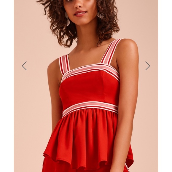 C/MEO Collective Tops - C/MEO Collective Be Moved Peplum Tank
